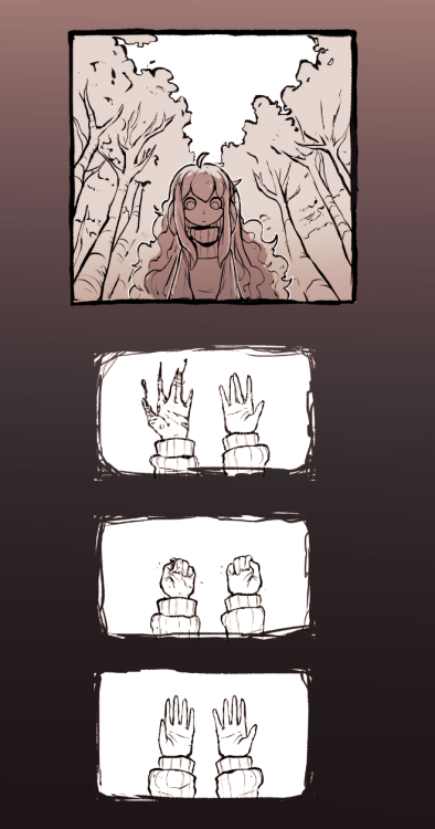 snippets of some recent comic panels in no particular order, feat. miss ruin / ruinfolk