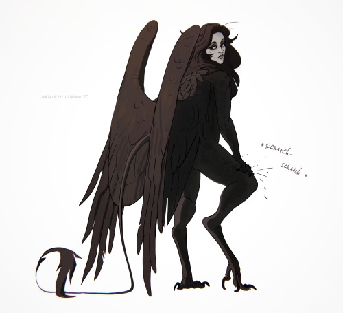 It’s spooky & Pticenoga timePticenoga is my long term OC and was created in 2011. This feathery 