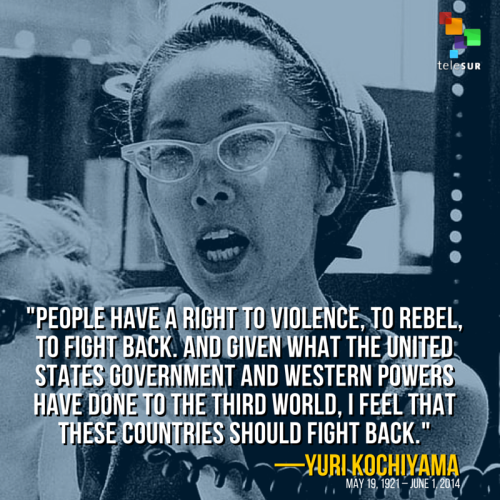 fuckyeahmarxismleninism:95 years ago today, Japanese-American civil rights activist Yuri Kochiyama w