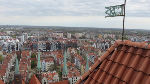 The view from the top of St. Mary’s church, Gdansk