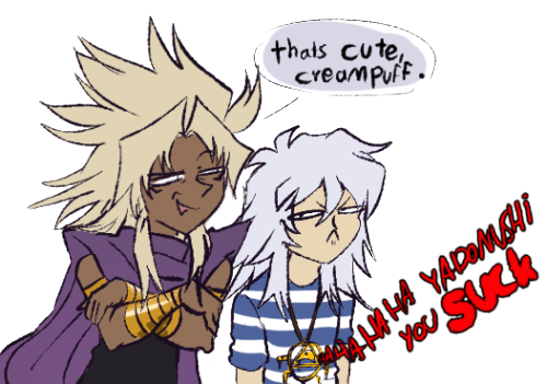 RYOU, your bakura is showing!Now put that tongue back where it belongs.  I thought it was kinda cute