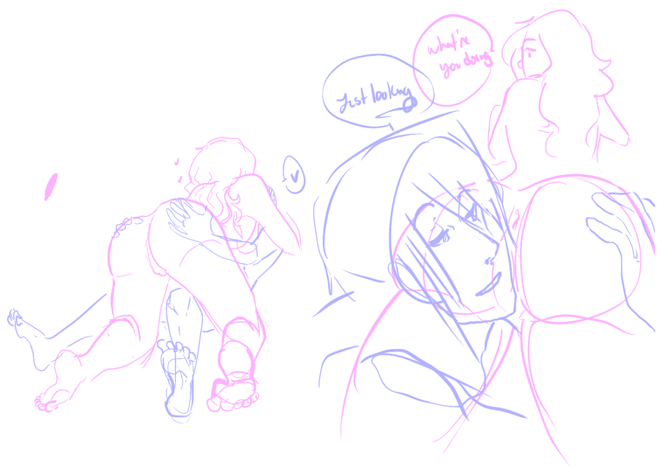 marshiarchy:  told you the blog was nsfw SOME MESSY SKETCHES of Bryan and Percy because