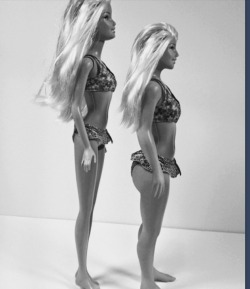 leadedjava:  The front Barbie looks good. I would much rather get my arms around a real woman that was shaped like that. 