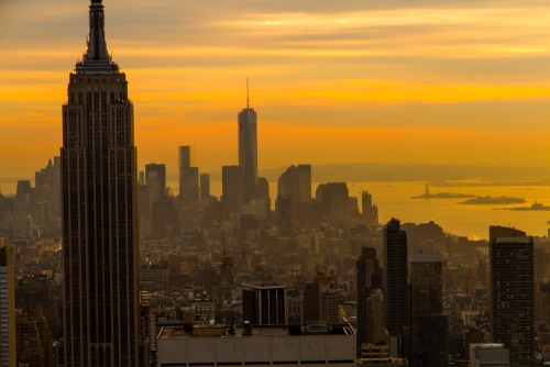 Views from the Top of the Rock - NYC at Sunset