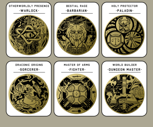 doizedemos: A new enamel pin series in the works! It’s up on Kickstarter right now, but I for 
