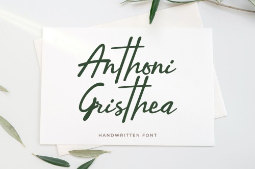 fontriver:Anthoni Gristhea font designed by UI Creative