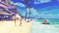 glux2:  combofriend:  Tiffany Lords and Hinata Wakaba appear in the new Street Fighter V Beach stage.    Capcom! You fucking tease!