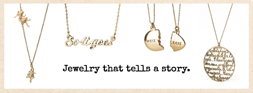 thinkbrit:
“ teaching-everydayisdifferent:
“ outofprintclothing:
“ Jewelry that tells a story.
Literary necklaces featuring your favorite characters and stories.
Shop jewelry: http://goo.gl/7hmyCh
”
Have you guys seen these yet? So great, and some of...