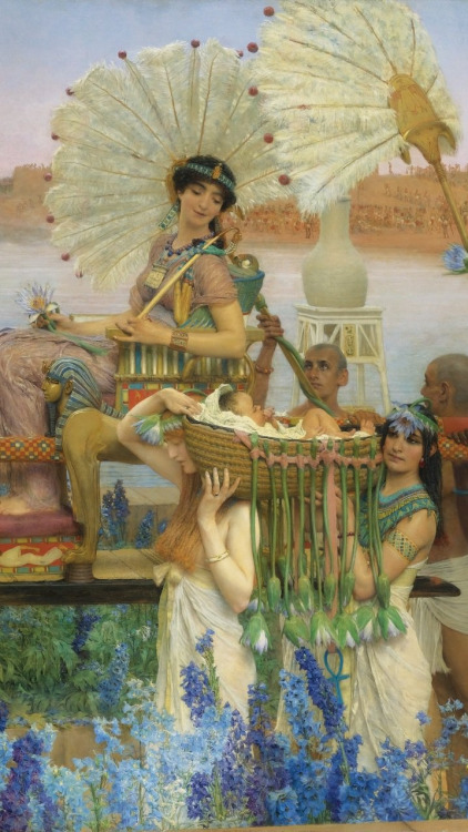 art-wallpapers: Lawrence Alma-Tadema (1836 - 1912)The Finding of MosesUnconscious RivalsA Favourite 