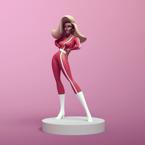 Don’t be a drag, just be a queen #rupaulsdragrace #rupaul #dragqueen #zbrush #maya #3dprinting #figu