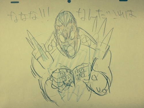 weedshibe:  beefyoctopi:  leseanthomas:  Toshio “Sushio” Ishizaki, Chief animation Director/Character Designer of Kill LA KiIl & his silly Ira Gamagori sketch stories done this past week at Studio Trigger.  just a reblog to let everybody know