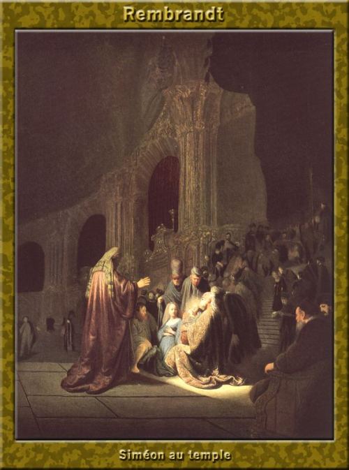Simeon in the Temple, Rembrandt Van Rijn