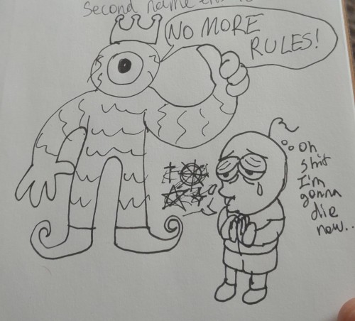 I Tried To Draw Oscar And Pim. I Really Don't Know How To Draw Him With His Eyes Closed And Feel Like