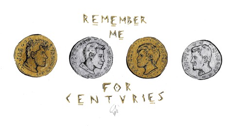 life-of-a-latin-student: skyline-sunset-in-my-veins:Remember me for Centuries.FOB on Roman coins. 