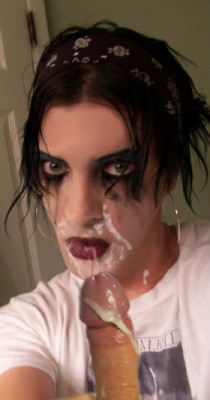 cdinginpublic:  this is from my emo faggot phase in the mid-2000s. all i ever cared about was sucking cock. nothing has changed.