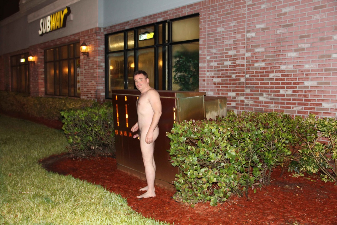 lovenudists:  Wow! There he is: Naked in Public ! Erect in Public ! Over and Over