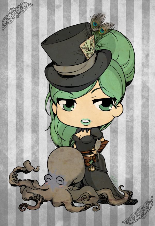 steamxlove:  Brian Kesinger’s Tea Girls - Otto and Victoria by *Mibu-no-ookami