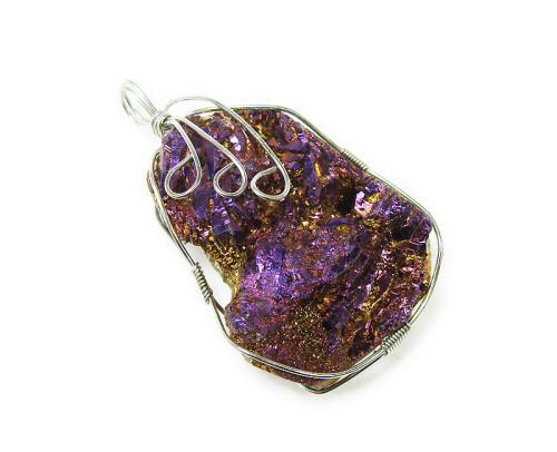 Bornite gemstone wire-wrapped pendants. http://www.giftsjoy.com/peacock-ore.aspx