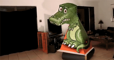 adventuresofjimmyneutron:  joe-bama:    T-Rex illusion  If you want a copy of this