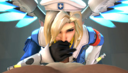 blueberg: Mercy blowing some cock Webm/Gfycat