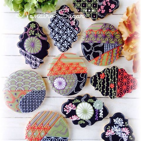 atmeal012:  Japanese cookies（和柄クッキー）