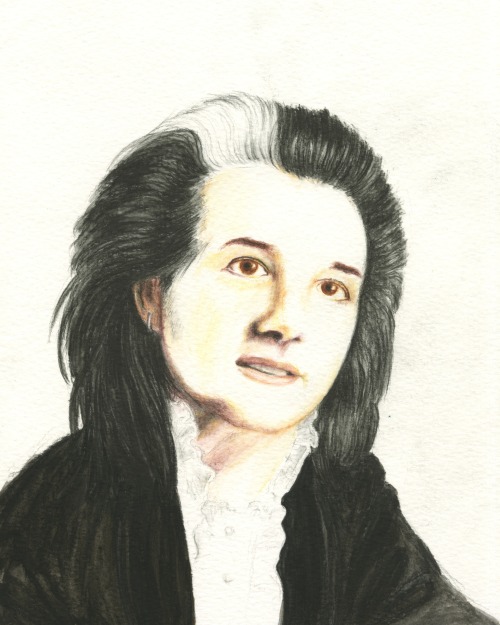 lorenzocheney: Dave Vanian. Watercolour pencil. I foolishly decided to do a colour portrait based on