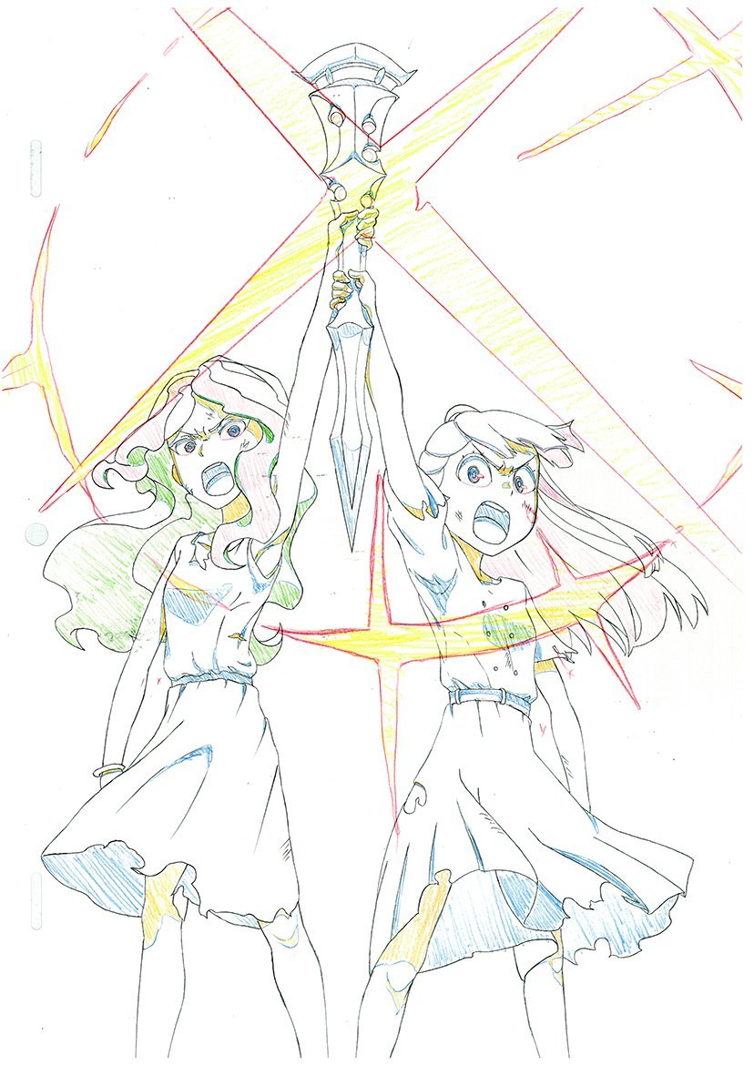 stardustguitar:  Diana and Akko, by   宇佐見メリー (@usamimeri)