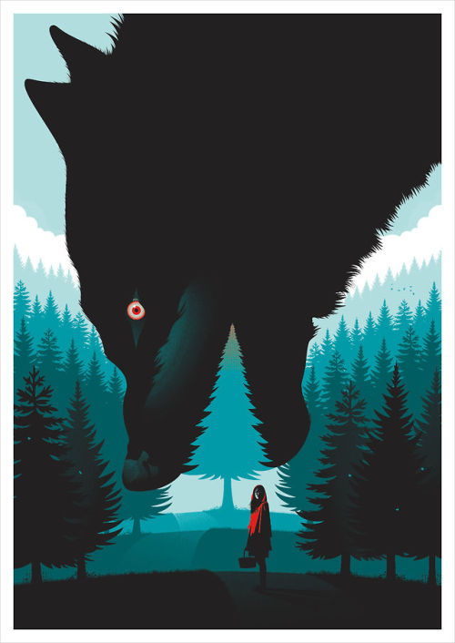 vectorninjas:  Little Red Riding Hood by Guillaume Morellec.