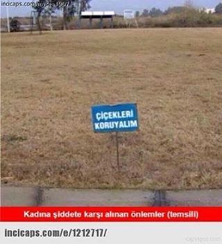 ÇİÇEKLERİ KORUYALIM Kadına...