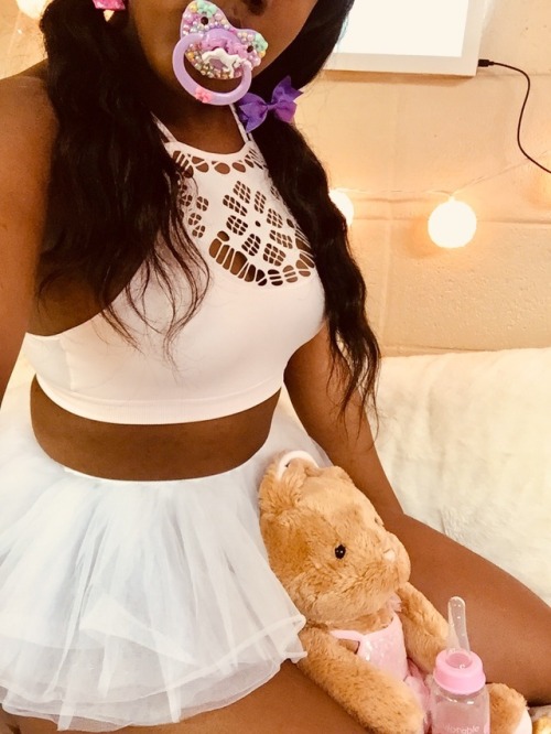 baby-nymphette:  let me tell y’all ‘bout my best friend 🐰💞  🌸18+ pls don’t delete caption, thx🌸   ✨paci and bottle- @littleprincesscustoms ✨