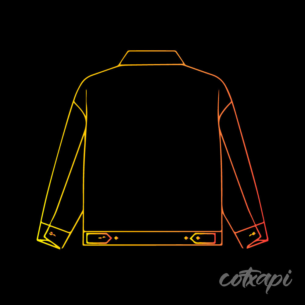 Jacket Hoodie Trench pullover jacket design in vector art