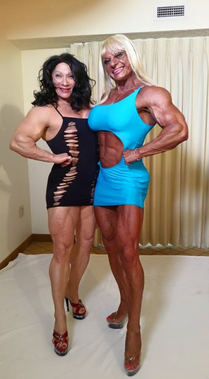 zimbo4444:  musclesandimplants: Maryse with Colette, Carmella, and Kat Maryse, never a big winner but always an amazing body. She’s in her 50s now, if you havent gotten a handy from her yet, clock’s ticking.  ..she was the Women’s Bodybuilding Champion