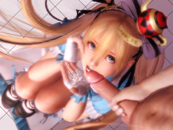 strangersalley:  Finally brougt myself to finish this one. Once again Marie Rose in that quite adorable costumeHope you will like it!