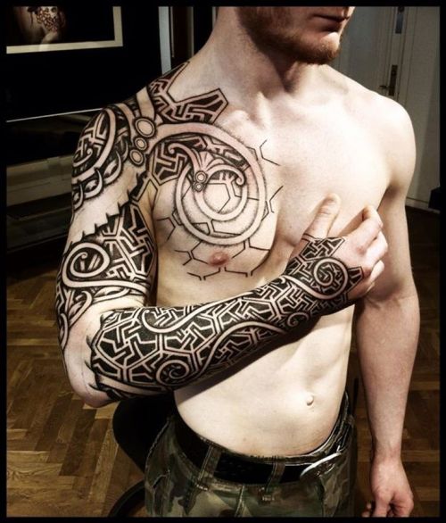 Nordic armor tattoo