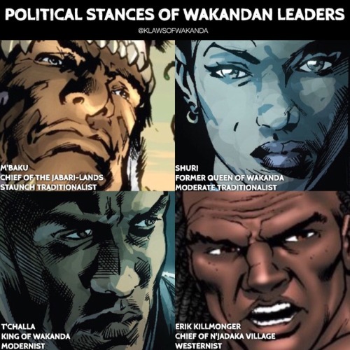 klawsofwakanda:All four of these leaders helped shape modern-day Wakanda into what it is today. #Wak