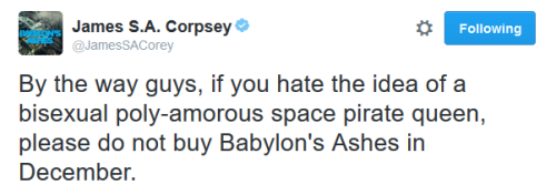 whenimaunicorn:boomeranq:james sa corey continuing to bury themselves deeper and deeper into my hear