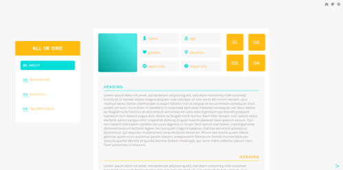 arithemes - All in One Page 01featuresabout tab...