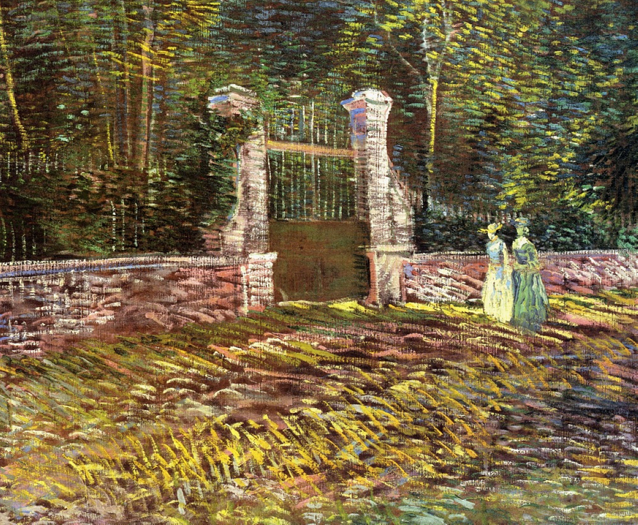 artist-vangogh:  Entrance to the Voyer-d'Argenson Park at Asnieres, 1887, Vincent