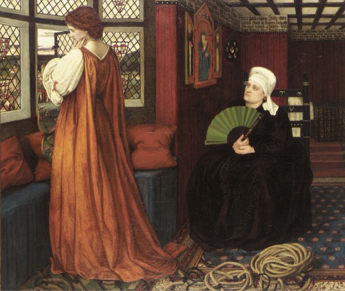 Juliet and the Nurse by John Roddam Spencer Stanhope, 1863