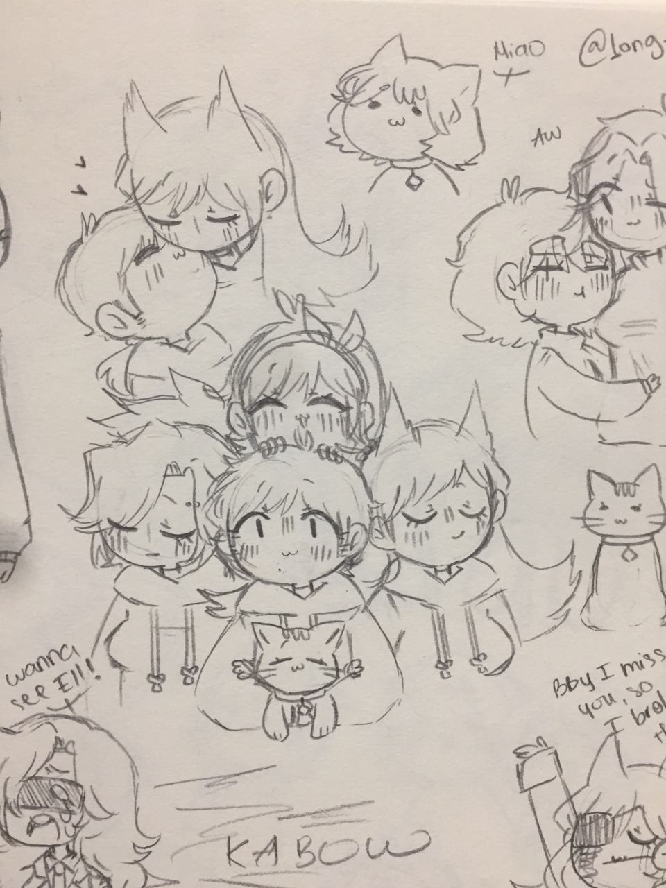 long-melonne:  I’m back to school… Again, so yeah This is my doodles in a week