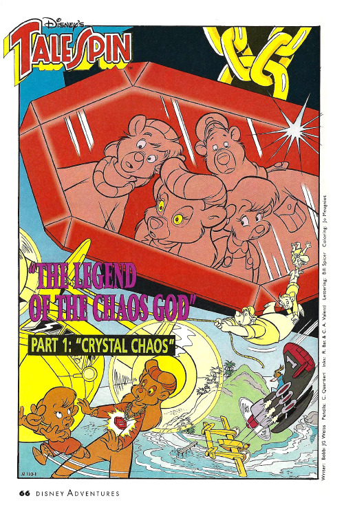 damailbox: The Legend Of The Chaos God, Part 1: Crystal Chaos Disney Adventures, July 1994 Keep read