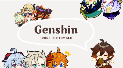 25+ Genshin Impact icons by @hinoenow with ganyu and albedo!all art from genshin’s official wechatPN