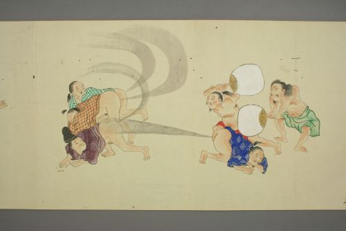 red-lipstick:Over 150 years ago a group of anonymous Japanese artists created a 34-ft long scroll ti