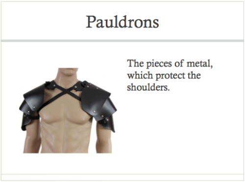 arinnhanson: samswritingtips: A breakdown of medieval armor, since a lot of pieces are required to c