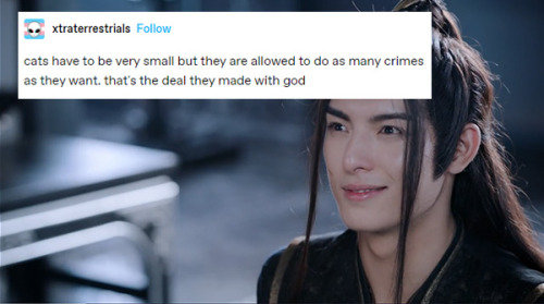 thepastisaroadmap:veliseraptor:text post meme + xue yang, because what else do I do with my time the