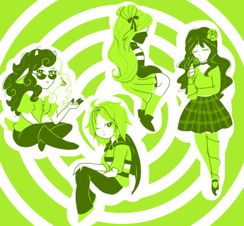 ladies of the dsmp but make them green