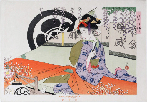 Ikeda Terukata 池田輝方 (1883-1921)Beauty on Festival from the series Edo Nishiki 江戸錦 (Brocades of Edo) 