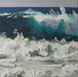 thunderstruck9:Ralph Fleck (German, b. 1951), Seestück 8/IV (M) [Seascape 8/IV (M)], 2017. Oil on canvas, 50 × 50 cm.