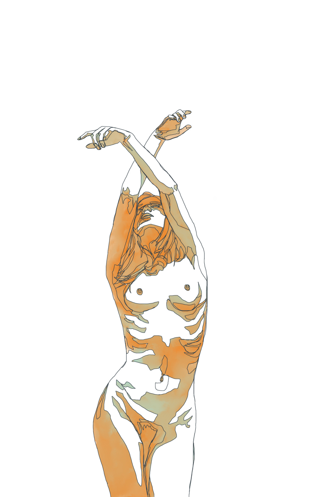 jeffdillonart:  sometimes silver hurts by Jeff DillonModel: KyotocatBased of image