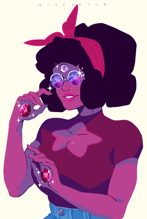 alyssaties:  T h i s   i s   G a r n e t  *｡⁺✧    B A C K   T O G E T H E R ✧⁺｡*new SU print for AnimeNext 2015 dealers room with mookie000!! will post our booth number soon so I hope to see you there!! ヽ( ★ω★)ノ 